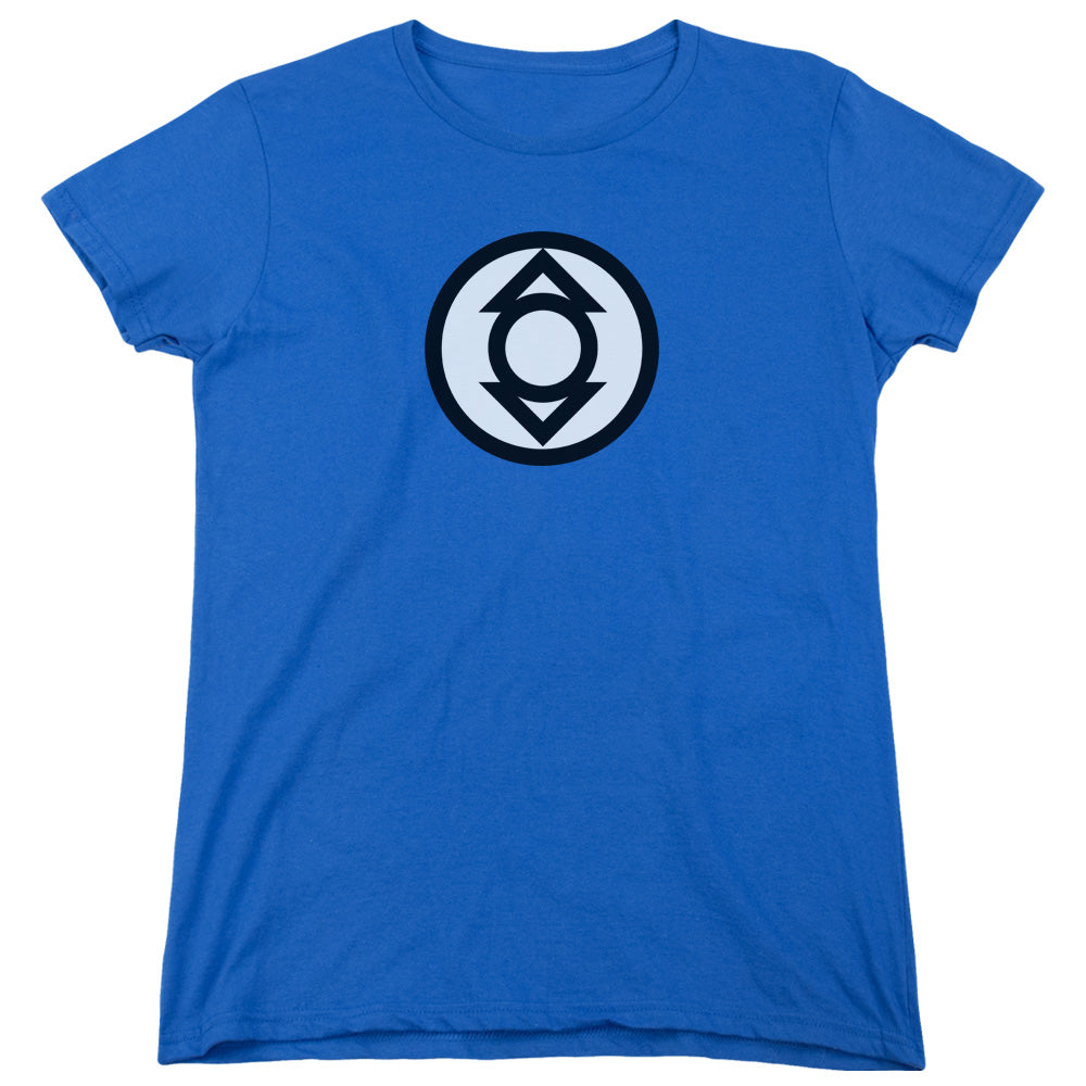 AN OFFCIALLY LICENSED GREEN LANTERN INDIGO TRIBE WOMEN'S REGULAR FIT T-SHIRT ROYAL