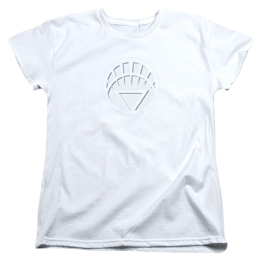 Green Lantern White Lantern Logo Licensed Women's T-Shirt Regular Fit LG