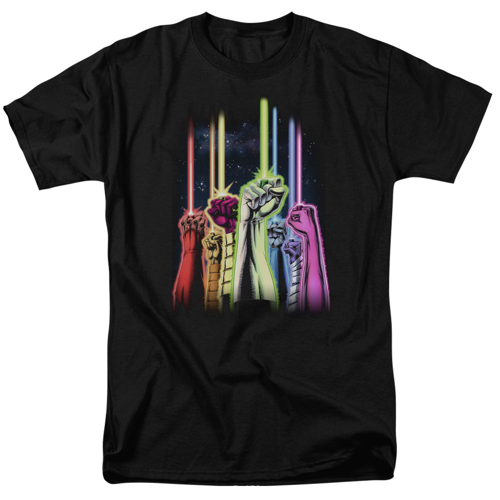 Green Lantern Rainbow Corps Licensed Adult Unisex T-Shirt Regular Fit Tee SM-3X