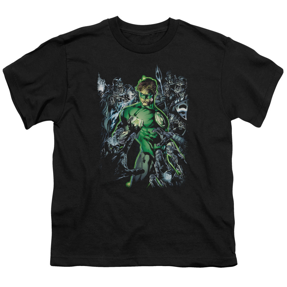 Green Lantern Surrounded By Death Licensed Kid's T-Shirt (Ages 4-7) SM-LG