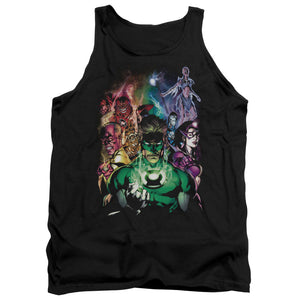 AN OFFCIALLY LICENSED GREEN LANTERN THE NEW GUARDIANS ADULT UNISEX TANK TOP BLACK