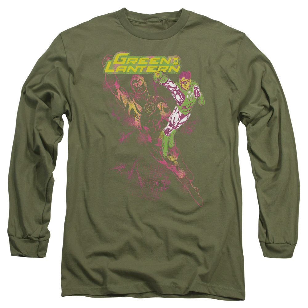 Gl Lantern Spray Licensed Adult Unisex Long Sleeve T-Shirt LG