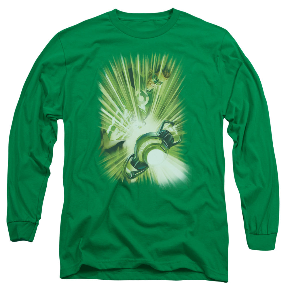 Green Lantern Lanterns Light Licensed Adult Unisex Long Sleeve T-Shirt LG