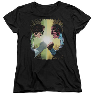 AN OFFCIALLY LICENSED GREEN LANTERN GL #60 COVER WOMEN'S REGULAR FIT T-SHIRT BLACK