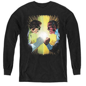 AN OFFCIALLY LICENSED GREEN LANTERN GL #60 COVER YOUTH LONG SLEEVE T-SHIRT BLACK