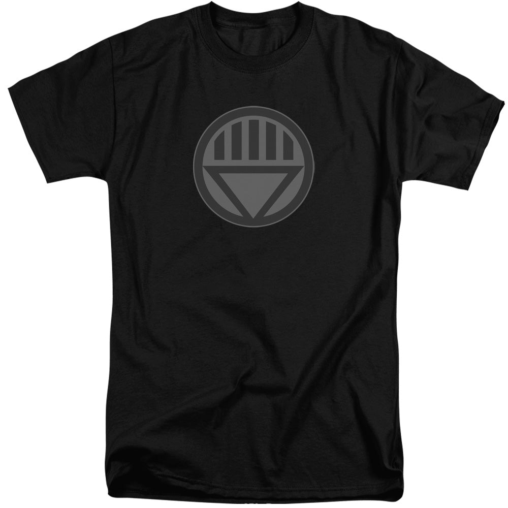 AN OFFCIALLY LICENSED GREEN LANTERN BLACK SYMBOL MEN'S TALL FIT T-SHIRT BLACK