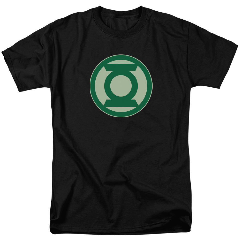 AN OFFCIALLY LICENSED GREEN LANTERN GREEN SYMBOL MEN'S REGULAR FIT T-SHIRT BLACK