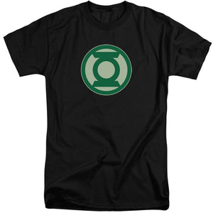 AN OFFCIALLY LICENSED GREEN LANTERN GREEN SYMBOL MEN'S TALL FIT T-SHIRT BLACK