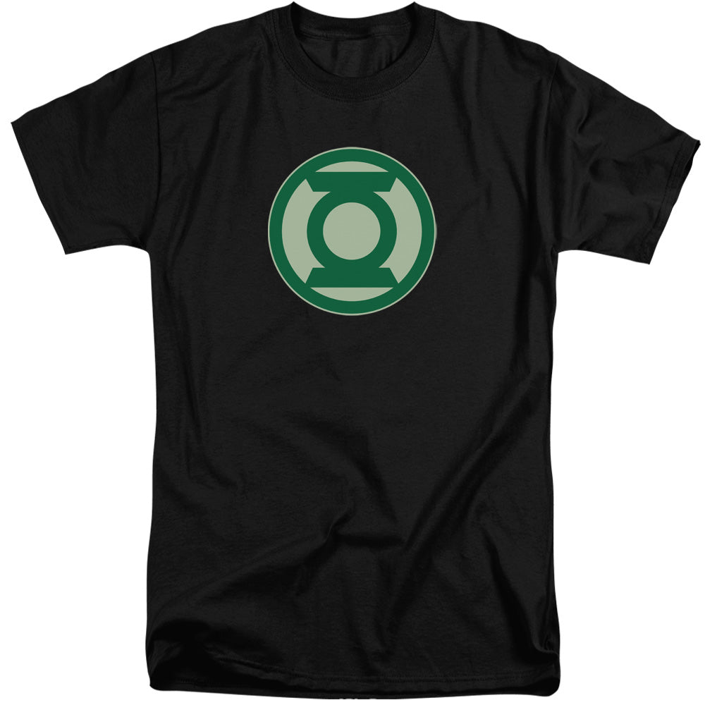 AN OFFCIALLY LICENSED GREEN LANTERN GREEN SYMBOL MEN'S TALL FIT T-SHIRT BLACK