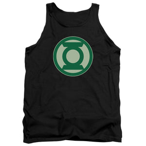 AN OFFCIALLY LICENSED GREEN LANTERN GREEN SYMBOL ADULT UNISEX TANK TOP BLACK