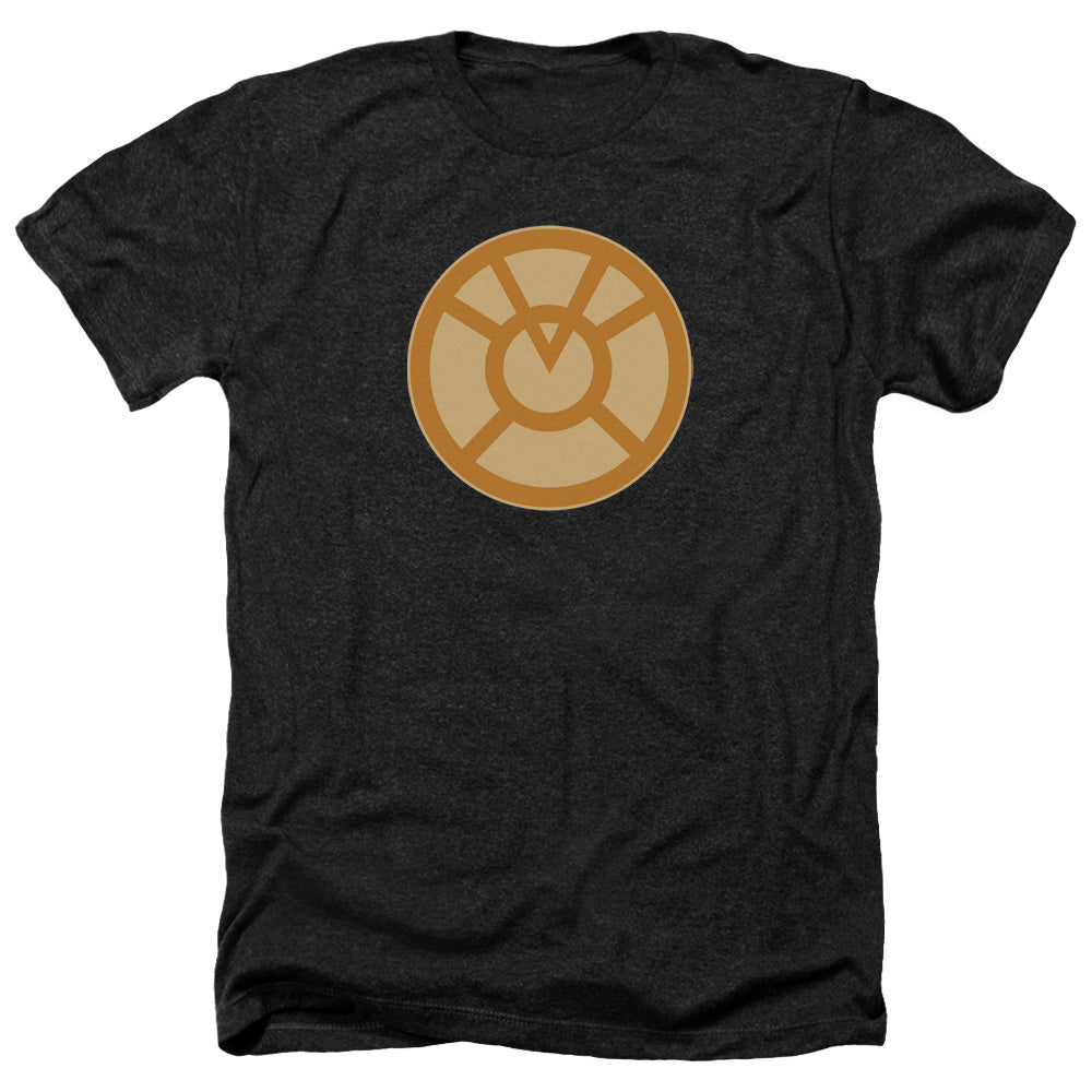 Green Lantern Orange Symbol Licensed Adult Unisex T-Shirt Heather Tee LG