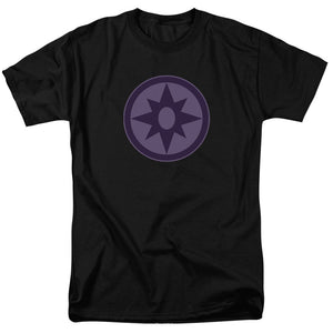 AN OFFCIALLY LICENSED GREEN LANTERN SAPPHIRE SYMBOL MEN'S REGULAR FIT T-SHIRT BLACK