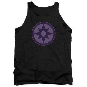 AN OFFCIALLY LICENSED GREEN LANTERN SAPPHIRE SYMBOL ADULT UNISEX TANK TOP BLACK