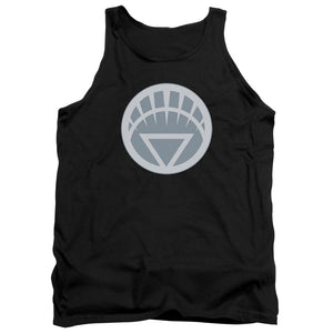 AN OFFCIALLY LICENSED GREEN LANTERN WHITE SYMBOL ADULT UNISEX TANK TOP BLACK