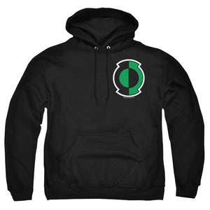 AN OFFCIALLY LICENSED GREEN LANTERN KYLE LOGO ADULT UNISEX PULLOVER HOODIE BLACK
