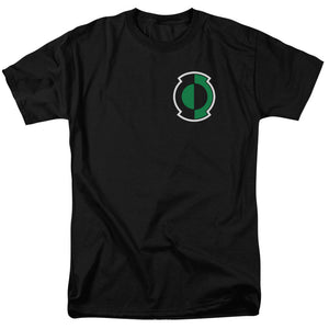AN OFFCIALLY LICENSED GREEN LANTERN KYLE LOGO MEN'S REGULAR FIT T-SHIRT BLACK