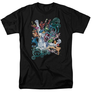 AN OFFCIALLY LICENSED GREEN LANTERN LANTERNS UNITE MEN'S REGULAR FIT T-SHIRT BLACK