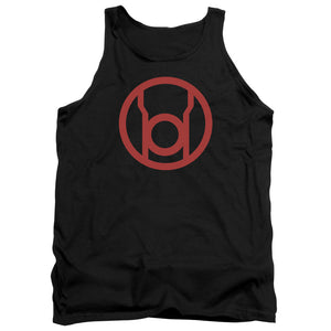 AN OFFCIALLY LICENSED GREEN LANTERN RED EMBLEM ADULT UNISEX TANK TOP BLACK