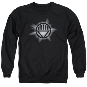 AN OFFCIALLY LICENSED GREEN LANTERN BLACK GLOW ADULT UNISEX CREWNECK SWEATSHIRT BLACK