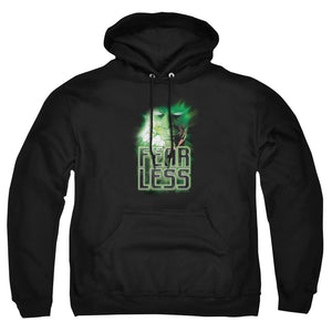 AN OFFCIALLY LICENSED GREEN LANTERN FEARLESS ADULT UNISEX PULLOVER HOODIE BLACK