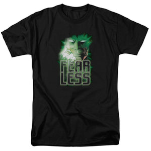 AN OFFCIALLY LICENSED GREEN LANTERN FEARLESS MEN'S REGULAR FIT T-SHIRT BLACK
