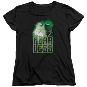 AN OFFCIALLY LICENSED GREEN LANTERN FEARLESS WOMEN'S REGULAR FIT T-SHIRT BLACK