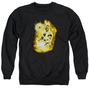 AN OFFCIALLY LICENSED GREEN LANTERN SINESTRO NEBULA ADULT UNISEX CREWNECK SWEATSHIRT BLACK