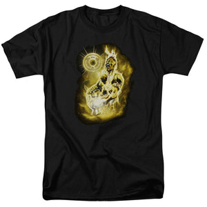 AN OFFCIALLY LICENSED GREEN LANTERN SINESTRO NEBULA MEN'S REGULAR FIT T-SHIRT BLACK
