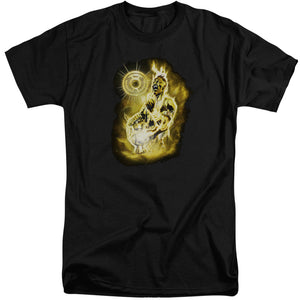 AN OFFCIALLY LICENSED GREEN LANTERN SINESTRO NEBULA MEN'S TALL FIT T-SHIRT BLACK
