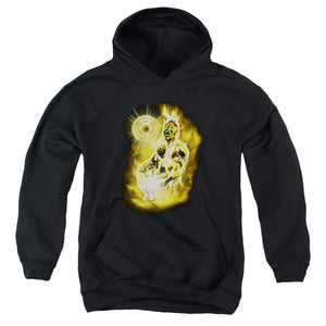 AN OFFCIALLY LICENSED GREEN LANTERN SINESTRO NEBULA YOUTH HOODIE BLACK