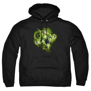 AN OFFCIALLY LICENSED GREEN LANTERN LANTERN NEBULA ADULT UNISEX PULLOVER HOODIE BLACK