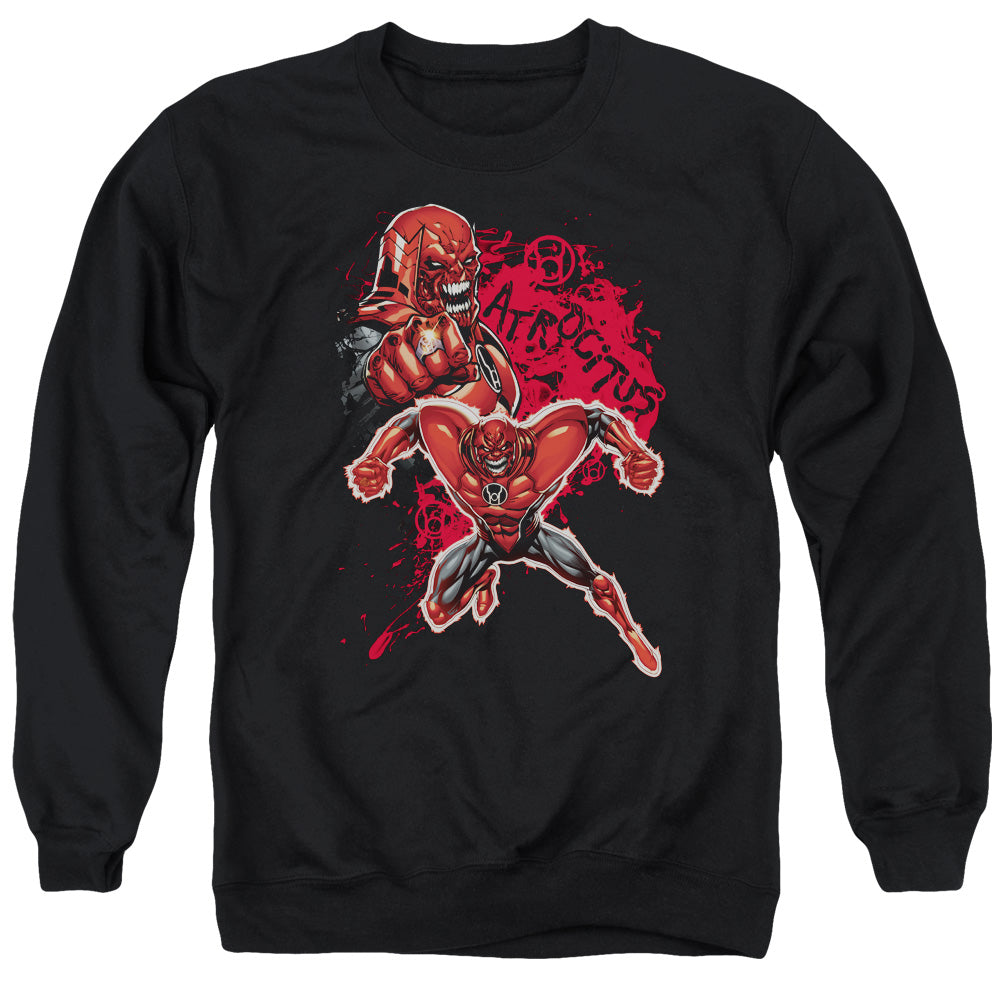 AN OFFCIALLY LICENSED GREEN LANTERN ATROCITUS ADULT UNISEX CREWNECK SWEATSHIRT BLACK