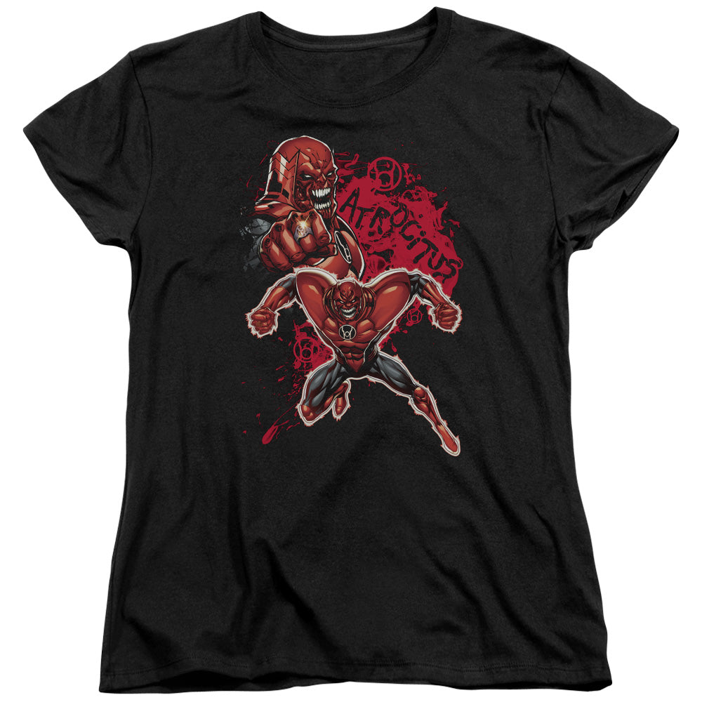 AN OFFCIALLY LICENSED GREEN LANTERN ATROCITUS WOMEN'S REGULAR FIT T-SHIRT BLACK