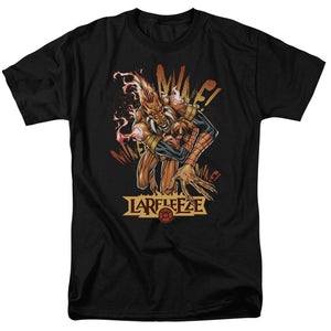 AN OFFCIALLY LICENSED GREEN LANTERN LARFLEEZE MEN'S REGULAR FIT T-SHIRT BLACK