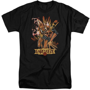 AN OFFCIALLY LICENSED GREEN LANTERN LARFLEEZE MEN'S TALL FIT T-SHIRT BLACK