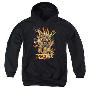 AN OFFCIALLY LICENSED GREEN LANTERN LARFLEEZE YOUTH HOODIE BLACK