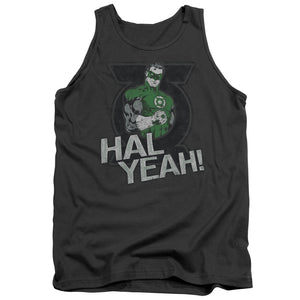 AN OFFCIALLY LICENSED GREEN LANTERN HAL YEAH ADULT UNISEX TANK TOP CHARCOAL