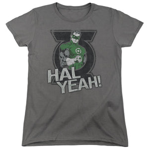 AN OFFCIALLY LICENSED GREEN LANTERN HAL YEAH WOMEN'S REGULAR FIT T-SHIRT CHARCOAL