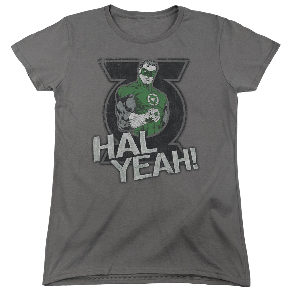 AN OFFCIALLY LICENSED GREEN LANTERN HAL YEAH WOMEN'S REGULAR FIT T-SHIRT CHARCOAL