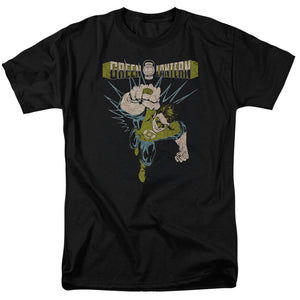AN OFFCIALLY LICENSED GREEN LANTERN POWERFUL MEN'S REGULAR FIT T-SHIRT BLACK