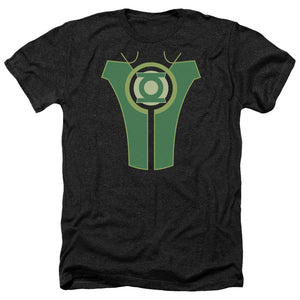 AN OFFCIALLY LICENSED GREEN LANTERN SIMON BAZ MEN'S HEATHER T-SHIRT CHARCOAL