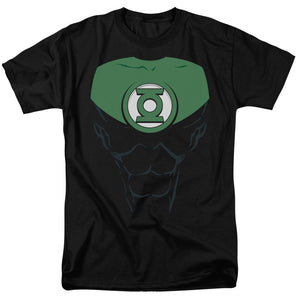 AN OFFCIALLY LICENSED GREEN LANTERN JON STEWART MEN'S REGULAR FIT T-SHIRT BLACK