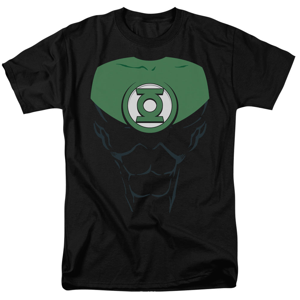 AN OFFCIALLY LICENSED GREEN LANTERN JON STEWART MEN'S REGULAR FIT T-SHIRT BLACK