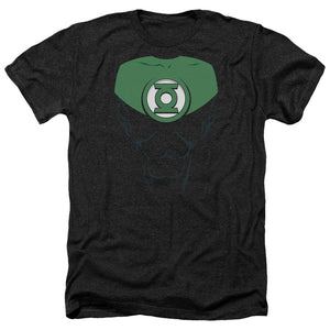 AN OFFCIALLY LICENSED GREEN LANTERN JON STEWART MEN'S HEATHER T-SHIRT CHARCOAL