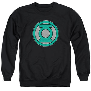AN OFFCIALLY LICENSED GREEN LANTERN HAND ME DOWN ADULT UNISEX CREWNECK SWEATSHIRT BLACK
