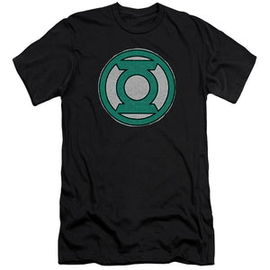 AN OFFCIALLY LICENSED GREEN LANTERN HAND ME DOWN MEN'S PREMIUM SLIM FIT T-SHIRT BLACK