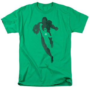 AN OFFCIALLY LICENSED DC LANTERN KNOCKOUT MEN'S REGULAR FIT T-SHIRT KELLY GREEN