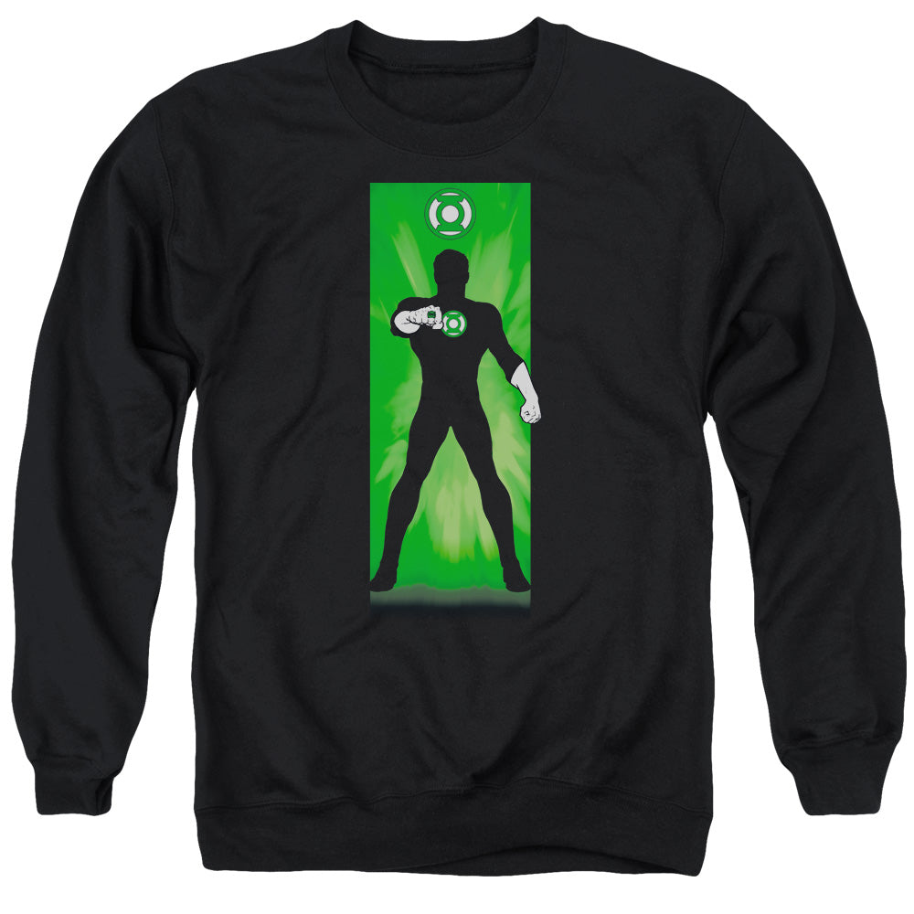 AN OFFCIALLY LICENSED DC GREEN LANTERN ADULT UNISEX CREWNECK SWEATSHIRT BLACK