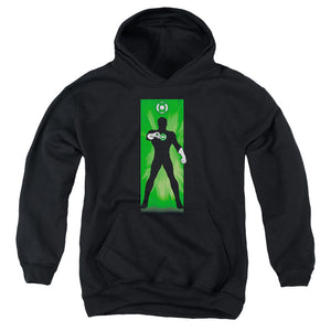 AN OFFCIALLY LICENSED DC GREEN LANTERN YOUTH HOODIE BLACK