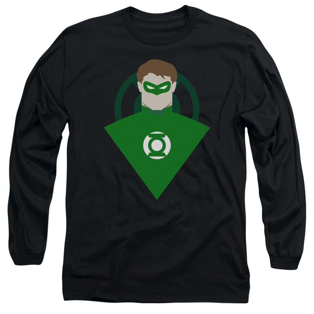 AN OFFCIALLY LICENSED DC SIMPLE GL MEN'S LONG SLEEVE T-SHIRT BLACK